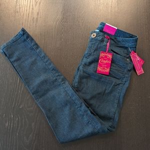 NWT Sz 5 Candies Dark Teal Stretch Skinny Jeans